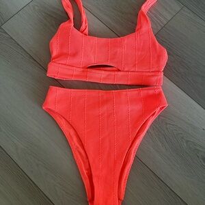 Aerie Bright Orange Bikini Bottom